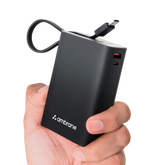 Ambrane MiniCharge -20 (20000mAh Fast Charging 22.5w  Power Bank with in-Built Cable)